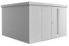 metalen berging neo 4d met dubbele deur - zilvergrijs