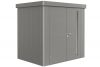 metalen berging neo 1b kwartsgrijs - dubbel deur