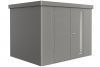 metalen berging neo 2c kwartsgrijs - dubbele deur