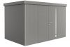 metalen berging neo 2d - kwartsgrijs - dubbele deur