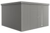 Biohort Metalen tuinhuis Neo - Dubbele deur - Kwartsgrijs - 4D (348x348 cm)