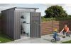 Biohort AvantGarde A3 metalen berging 180x260x218 cm donkergrijs met enkele deur