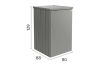Biohort metalen containerberging Alex 80x88x129 cm donkergrijs