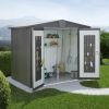Biohort Europa 5 metalen tuinhuis 316x228x209 cm donkergrijs