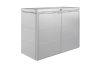 Metalen opbergkast HighBoard 160 zilver metallic