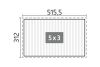 Biohort aluminium Pergola kwartsgrijs metallic 500x300 cm kwartsgrijs metallic lamellendak