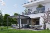 Biohort aluminium Pergola donkergrijs 600x350 cm donkergrijs lamellendak