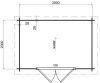 Classicline Blokhut Zeeland 300x200 cm vuren blank