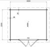 Classicline Blokhut Gelderland 300x250 cm vuren blank