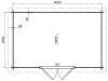 Classicline Blokhut Flevoland 400x250 cm vuren blank