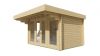 Tuindeco James Blokhut 400x280 cm 44 mm vuren honing geïmpregneerd