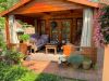 Tuindeco Sanstrov Blokhut 380x320 cm + luifel 270 cm 44 mm vuren blank