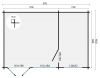 Tuindeco Flow 2.0 Blokhut - 595x400 cm - vuren blank