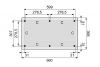 Plattegrond Overkapping Excellent L 600x310 cm