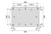 Plattegrond Overkapping Excellent XL 600x400 cm