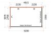 Buitenverblijf Verona 520x335 cm plattegrond
