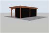Trendhout Florence overkapping 650x425 cm Lariks/Douglas blank - Totaalpakket
