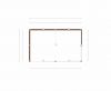 Trendhout Florence overkapping 650x425 cm Lariks/Douglas blank - Totaalpakket