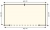 Buitenverblijf G6634 667x340 cm plattegrond