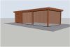 Trendhout Siena overkapping 880x415 cm Lariks/Douglas blank - Totaalpakket