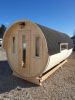 Camping barrel 4.46 Royal Deluxe - 222x423 cm - inclusief dakshingles - thermisch gemodificeerd hout