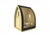 Camping Toilet - 153x140 cm - incl. dakshingles en vloer - thermisch gemodificeerd hout