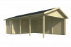 Carport Ever 219+551x430 cm - Grijs geïmpregneerd