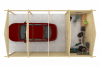 Carport Ever 219+551x430 cm - Grijs geïmpregneerd