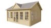 Tuindeco Clockhouse Blokhut 550x400 cm 44 mm vuren red class wood geïmpregneerd