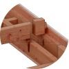 Buitenverblijf Verona 625x335 cm - Plat dak model links