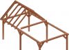 Trendhout Buitenverblijf zadeldak XL 770x440 cm