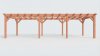 Bouwpakket overkapping 992,5x346 cm fijnbezaagd Douglas