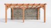 Bouwpakket aanbouwveranda 584x326 cm links fijnbezaagd Douglas