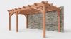 Bouwpakket aanbouwveranda 588,5x326 cm links fijnbezaagd Douglas