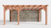 Bouwpakket aanbouwveranda 588,5x326 cm links fijnbezaagd Douglas
