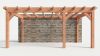 Bouwpakket aanbouwveranda 588,5x326 cm rechts fijnbezaagd Douglas