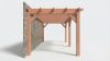 Bouwpakket aanbouwveranda 648,5x326 cm links fijnbezaagd Douglas