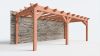 Bouwpakket aanbouwveranda 701,5x326 cm links fijnbezaagd Douglas