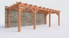 Bouwpakket aanbouwveranda 815x326 cm links fijnbezaagd Douglas