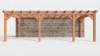 Bouwpakket aanbouwveranda 815x326 cm rechts fijnbezaagd Douglas