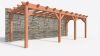 Bouwpakket aanbouwveranda 822x326 cm links fijnbezaagd Douglas