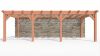 Bouwpakket aanbouwveranda 822x326 cm rechts fijnbezaagd Douglas