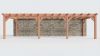 Bouwpakket aanbouwveranda 992,5x326 cm links fijnbezaagd Douglas