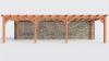 Bouwpakket aanbouwveranda 992,5x326 cm rechts fijnbezaagd Douglas