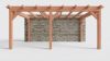 Bouwpakket aanbouwveranda 584x390,5 cm links fijnbezaagd Douglas