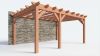 Bouwpakket aanbouwveranda 588,5x390,5 cm links fijnbezaagd Douglas
