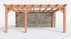 Bouwpakket aanbouwveranda 588,5x390,5 cm links fijnbezaagd Douglas