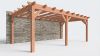 Bouwpakket aanbouwveranda 701,5x390,5 cm links fijnbezaagd Douglas