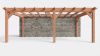 Bouwpakket aanbouwveranda 701,5x390,5 cm rechts fijnbezaagd Douglas