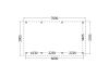 Bouwpakket aanbouwveranda 709x390,5 cm links fijnbezaagd Douglas